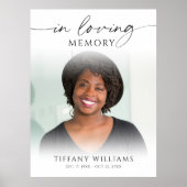 In liebevoller Erinnerung Foto-Trauer-Willkommenss Poster (Vorne)