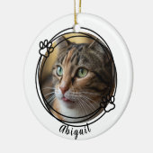 In liebevoller Erinnerung Haustier-Gedenk-Herz-Pfo Keramik Ornament (Links)