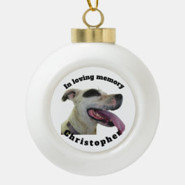In liebevoller Erinnerung Keramik Ball Weihnachtss Keramik Kugel-Ornament