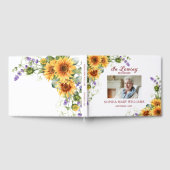 In liebevoller Erinnerung Lavendel Blumen Gästebuch (Voll)