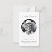 in liebevoller Erinnerung moderne einfache Gebetsk Mitteilungskarte (Vorderseite)