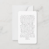 in liebevoller Erinnerung moderne einfache Gebetsk Mitteilungskarte (Rückseite)