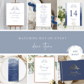 In liebevoller Erinnerung, Script Monogram Navy Bl Poster