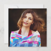 In liebevoller Erinnerung taube rote Rose Foto Bee Einladung (Rückseite)