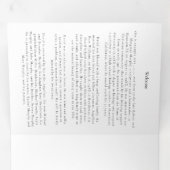 In liebevoller Erinnerungsfolge Dreifach Gefaltete Ankündigung (Innen Erste Seite)