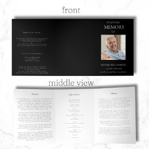 In liebevoller Erinnerungsfolge Dreifach Gefaltete Ankündigung