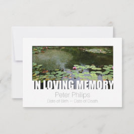 In liebevoller Feier der Gedächtnis-Schablonen-9 Einladung