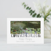 In liebevoller Feier der Gedächtnis-Schablonen-9 Einladung (Stehend Vorderseite)