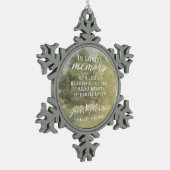 In liebevoller Gedächtnis-Schneeflocke-Verzierung Schneeflocken Zinn-Ornament (Links)