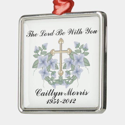 In liebevoller silbernes ornament (Links)