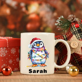 In Lights Pinguin Weihnachten getanzt Kaffeetasse