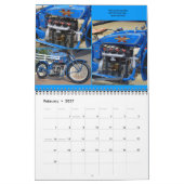 In Line Motorrad-Motors Kalender (Feb 2027)