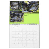 In Line Motorrad-Motors Kalender (Mär 2027)