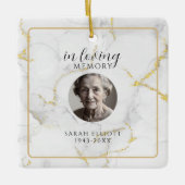 In living memory, funeral, loved one Ornament (Vorderseite)