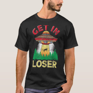 In lockerer Science Fiction Alien Entführung Alie T-Shirt