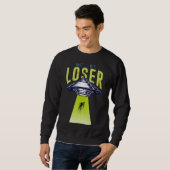 In Loser gehen wir Hintern Stuff Alien Ufo Abdu Sweatshirt (Vorne ganz)
