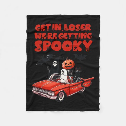 In Loser werden wir gespitzt lustiges Halloween-Sk Fleecedecke (Vorderseite)