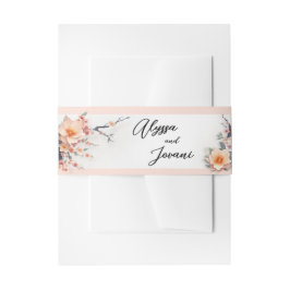 In Love Blossoming Under the Cherry Trees Einladungsbanderole