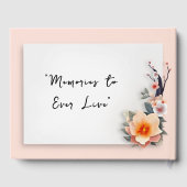 In Love Blossoming Under the Cherry Trees Gästebuch (Rückseite)