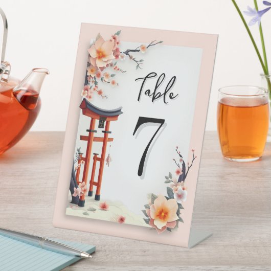 In Love Blossoming Under the Cherry Trees Sockelschild (In Situ)