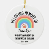 In Love Erinnerung an Hunde oder Katze Rainbow Bri Keramik Ornament (Vorne)