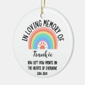 In Love Erinnerung an Hunde oder Katze Rainbow Bri Keramik Ornament (Links)