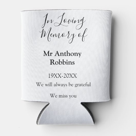 In Love Erinnerung an Namensbeerdigung Erinnerung Dosenkühler (Vorderseite)