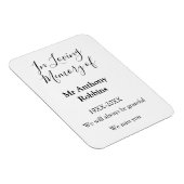 In Love Erinnerung an Namensbeerdigung Erinnerung  Magnet (Rechte Seite)