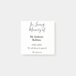 In Love Erinnerung an Namensbeerdigung Erinnerung  Post-it Klebezettel