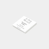 In Love Erinnerung an Namensbeerdigung Erinnerung Post-it Klebezettel (angewinkelt)