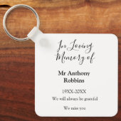 In Love Erinnerung an Namensbeerdigung Erinnerung Schlüsselanhänger (Vorderseite)