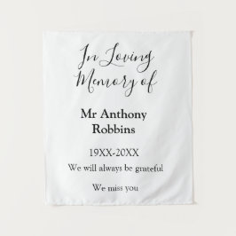 In Love Erinnerung an Namensbeerdigung Erinnerung  Wandteppich