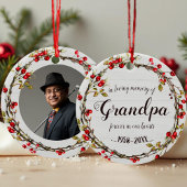 In Love Gedächtnis des Großvaters Rustikale Kranz- Keramik Ornament