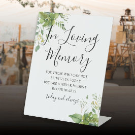 In Love Gedächtnisgrün Blumenzehen Sockelschild