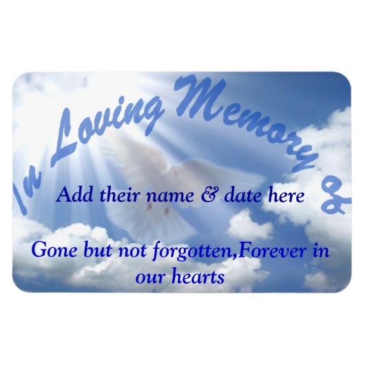 In Love Memories of..Premium Flexi Magnet (Horizontal)