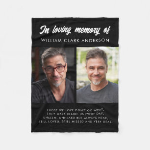 In Love Memory 2 Foto Gedicht Tribute Blanket Fleecedecke