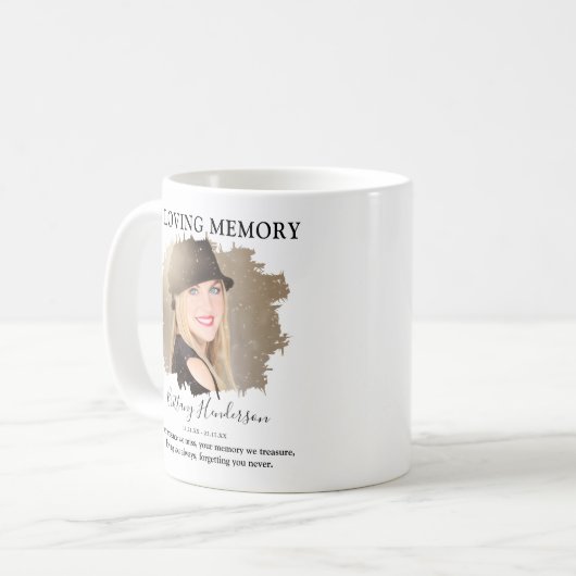 In Love Memory | 2 FOTO Kaffeetasse (Vorderseite Links)