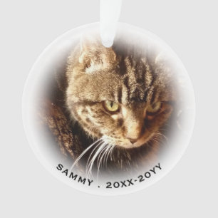 In Love Memory 2 Foto Name Cat Dog Pet Memorial Ornament