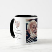 In Love Memory 2-Foto Personal Message Tasse (Vorderseite Links)