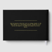 In Love Memory 3 Foto Beerdigungsdienst Gästebuch (Rückseite)