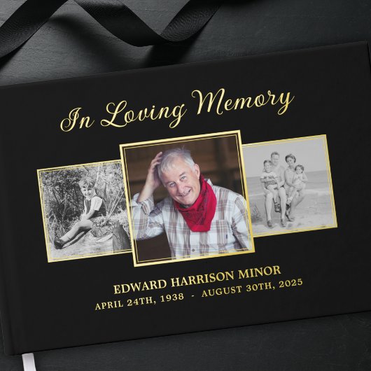 In Love Memory 3 Foto Beerdigungsdienst Gästebuch