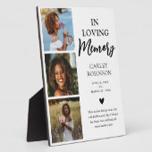 In Love Memory 3 Foto Tribute Memorial Fotoplatte (Seite)