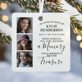 In Love Memory 3 Foto Weihnachten Ornament Aus Metall