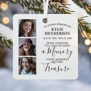 In Love Memory 3 Foto Weihnachten Ornament Aus Metall
