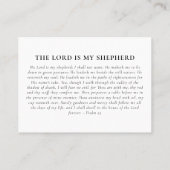 In Love Memory 3 Fotos Beerdigungskarte Visitenkarte (Rückseite)