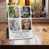 In Love Memory | 4 Foto Collage Beileid Fotoplatte