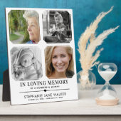 In Love Memory | 4 Foto Collage Beileid Fotoplatte (Seite)