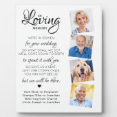 In Love Memory 4 Foto Heaven Wedding Memorial Fotoplatte (Vorderseite)