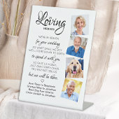 In Love Memory 4 Foto Heaven Wedding Memorial Sockelschild