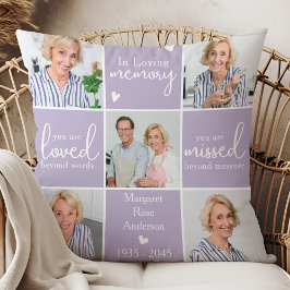 In Love Memory 5 Foto Collage Memorial Gedicht Kissen
